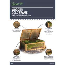 Wooden Cold Frame - Natural Finish Wooden Cold Frame - Natural Finish