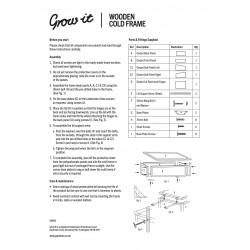 Wooden Cold Frame - Natural Finish Wooden Cold Frame - Natural Finish