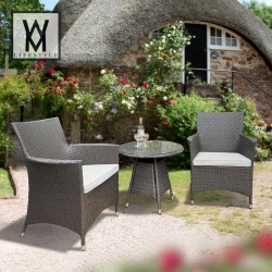 2 Seat Rattan Weave / Tea For Two Set