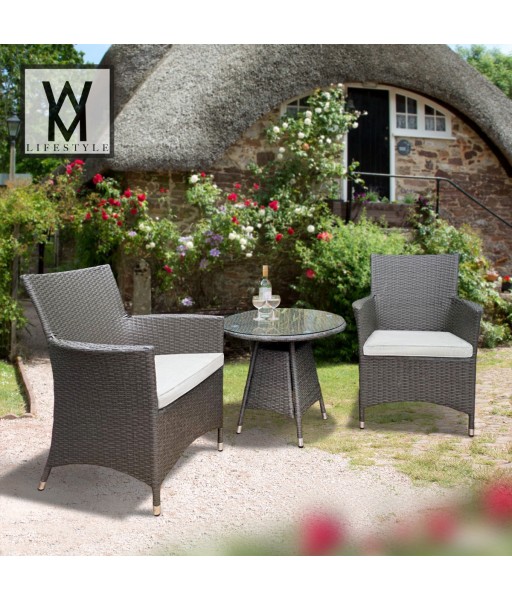 2 Seat Rattan Weave / Tea For Two Set