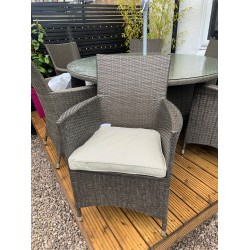 2 Seat Rattan Weave / Tea For Two Set